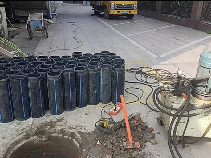 当涂PE置换管厂家 DN315置换管 非开挖管短管置换